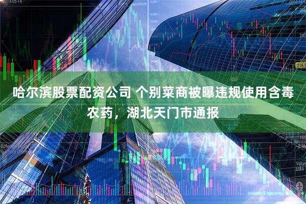 哈尔滨股票配资公司 个别菜商被曝违规使用含毒农药，湖北天门市通报